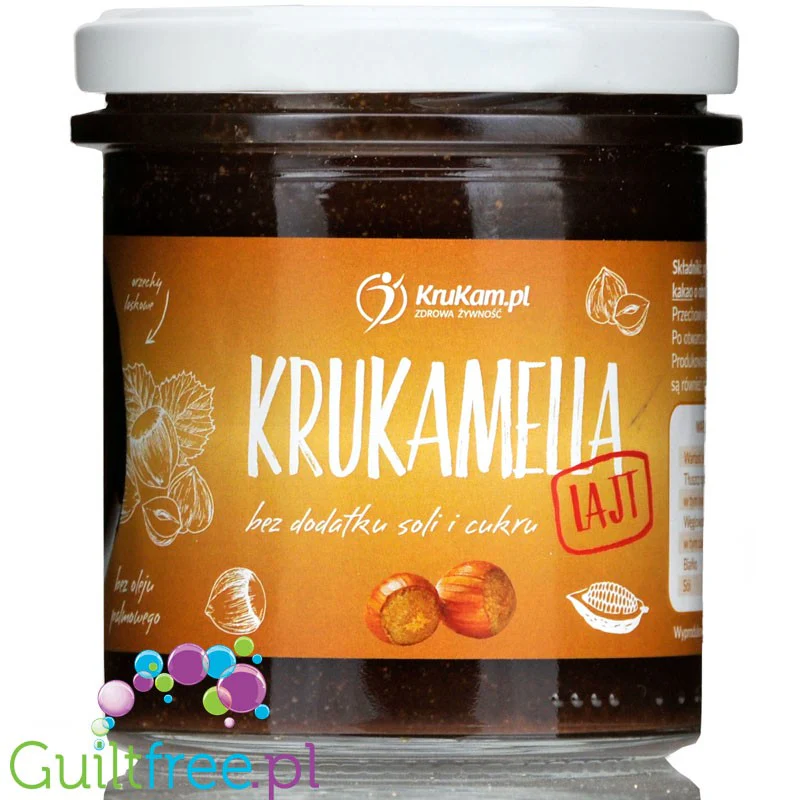 Krukam Krukamella Lajt - kakaowa pasta laskowa bez dodatku cukru