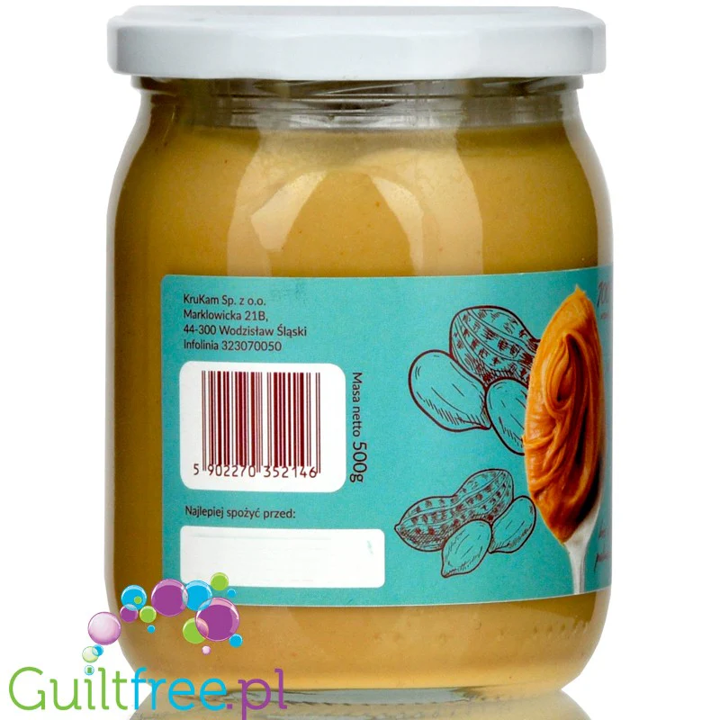 Krukam Masło Orzechowe pasta arachidowa 100% 0,5kg - Image 2