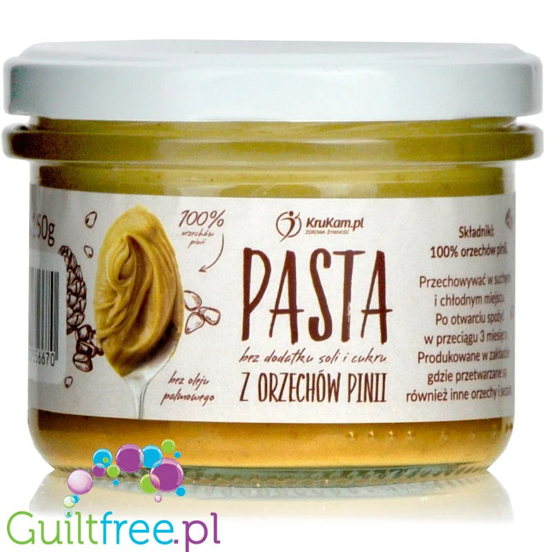 Krukam naturalne masło piniowe 100% bez soli i cukru (pasta piniowa)