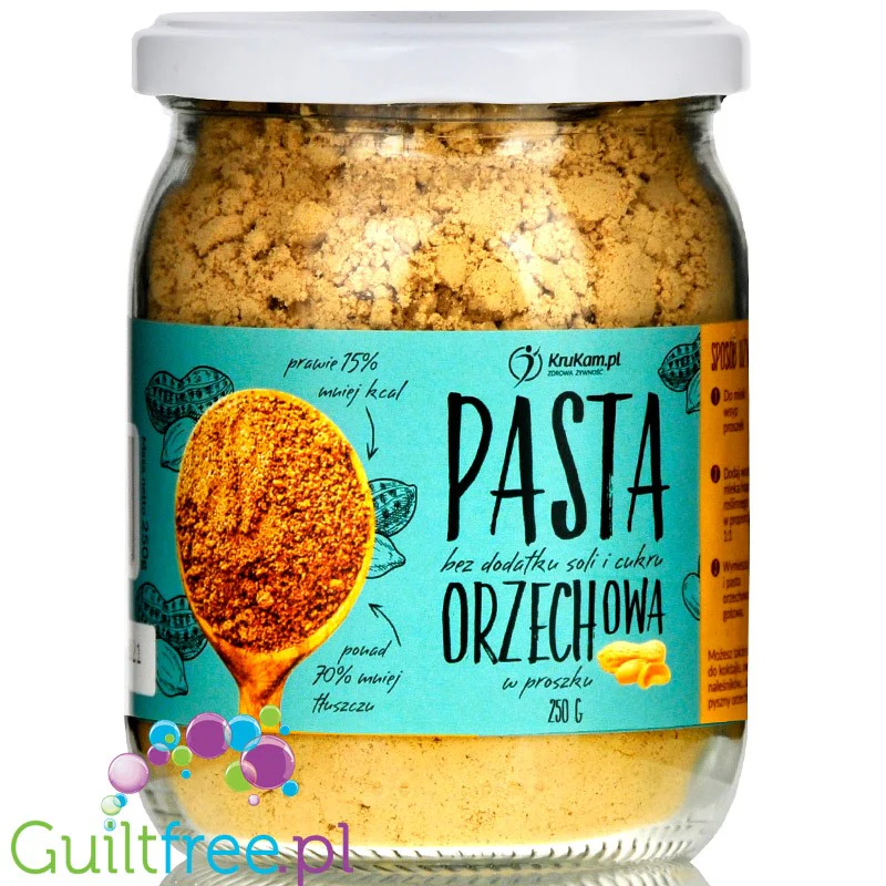 Krukam Pasta Orzechowa w proszku z prażonych orzechów bez soli i cukru