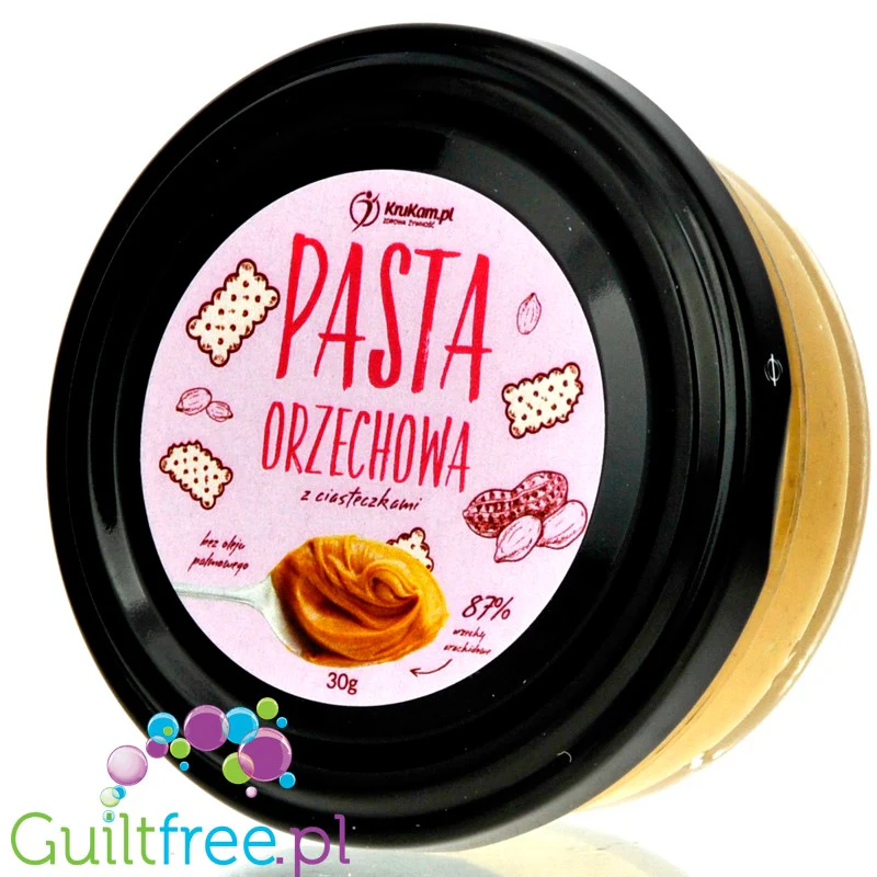 Krukam pasta orzechowa z ciasteczkami mini 30g