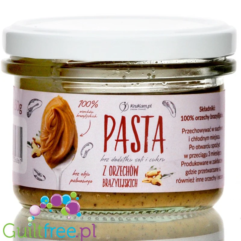 Krukam Pasta z orzechów brazylijskich 100% bez soli i cukru