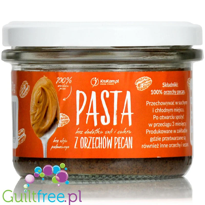Krukam pasta z orzechów pecan 100% bez cukru, soli i oleju palmowego