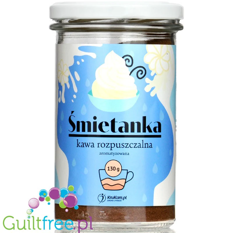 Krukam Śmietanka - aromatyzowana kawa rozpuszczalna bez cukru