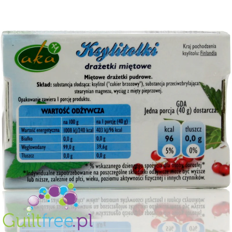 Ksylitolki drażetki miętowe z ksylitolem, bez cukru - Image 2