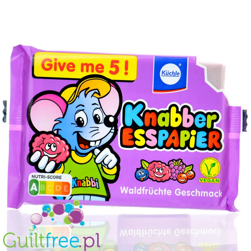 Küchle Knabber Esspapier - kolorowy papier jadalny bez cukru o smaku owocowym