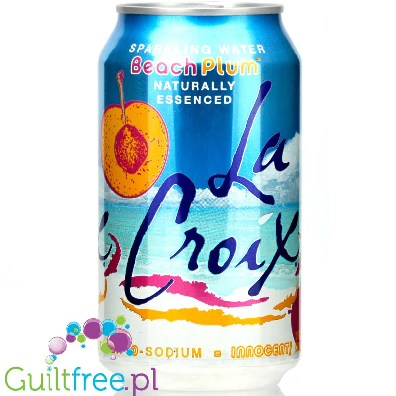 La Croix Beach Plum - woda gazowana bez cukru i bez słodzików z naturalnym aromatem Śliwki