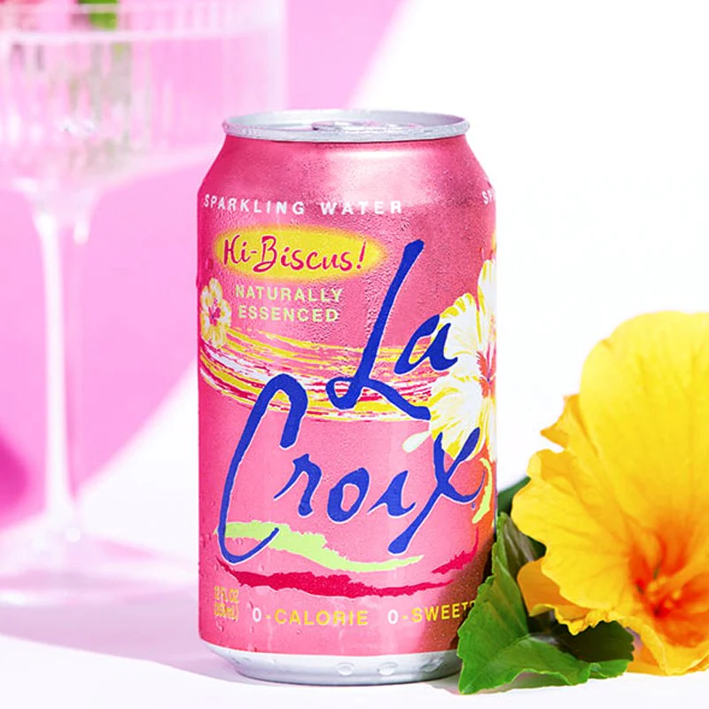 La Croix Hi-biscus Sparkling Water - woda naturalnie aromatyzowana bez cukru i bez słodzików - Image 2