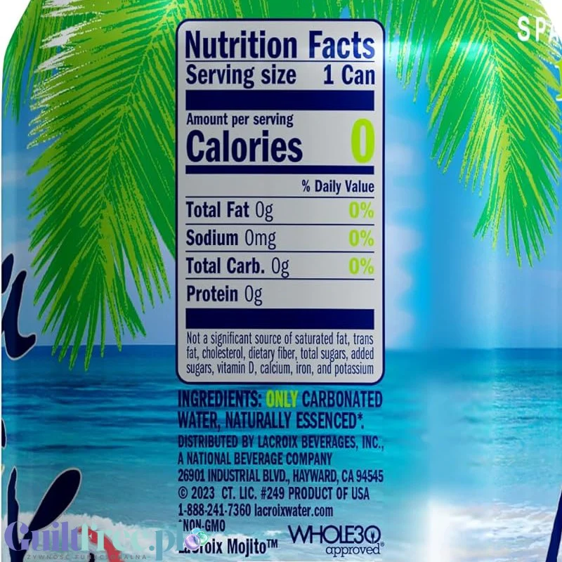 La Croix Mojito - naturalna woda smakowa bez cukru i bez słodzików z esencją Limonki i Mięty - Image 3