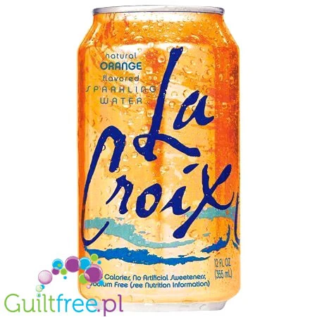 La Croix Orange Sparkling Water - woda naturalnie aromatyzowana bez cukru i bez słodzików