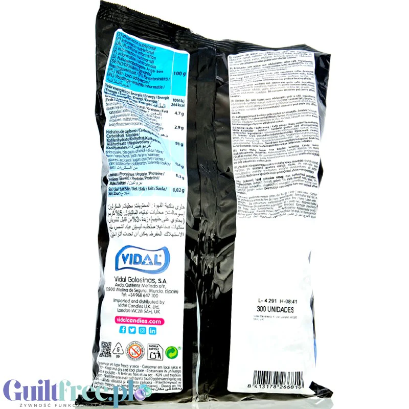 LaCrême Caramelo sabor de Café 0,9KG - śmietankowo-kawowe karmelki bez cukru, paczka 300szt - Image 2