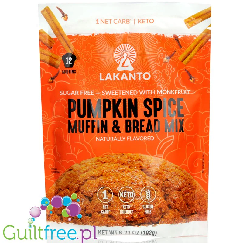 Lakanto Pumpkin Spice Muffin & Bread Mix - mieszanka do wypieku keto babeczek i ciasta