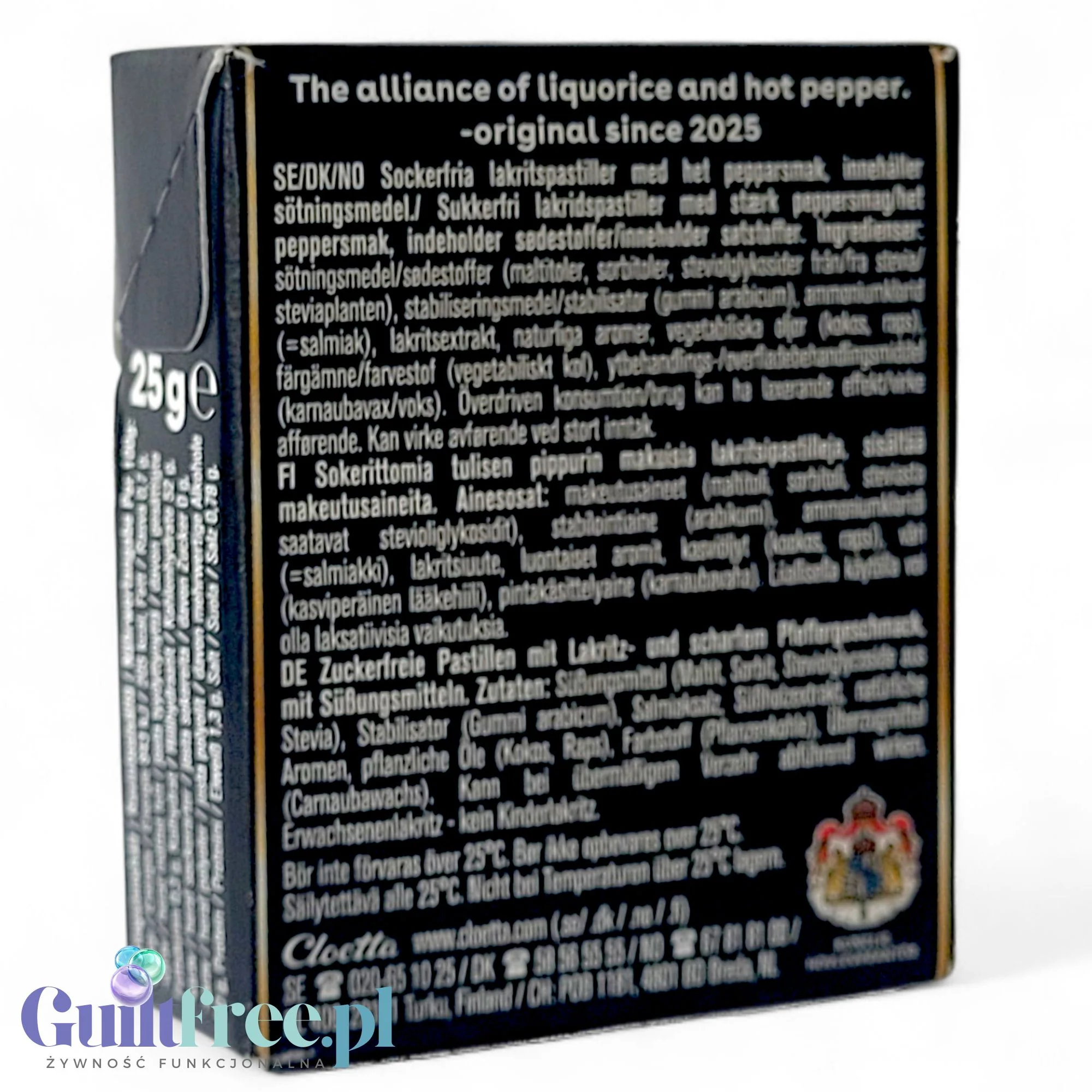 Läkerol Hot Pepper Lakritz 25g - pikantna mocna lukrecja bez cukru z Finlandii - Image 3