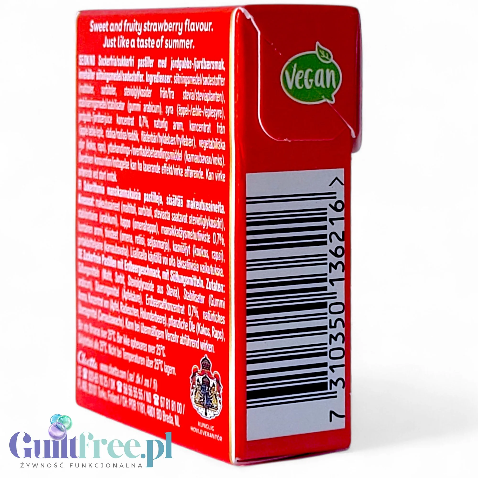 Läkerol Strawberry 25g - szwedzka lukrecja bez cukru ze stewią - Image 3