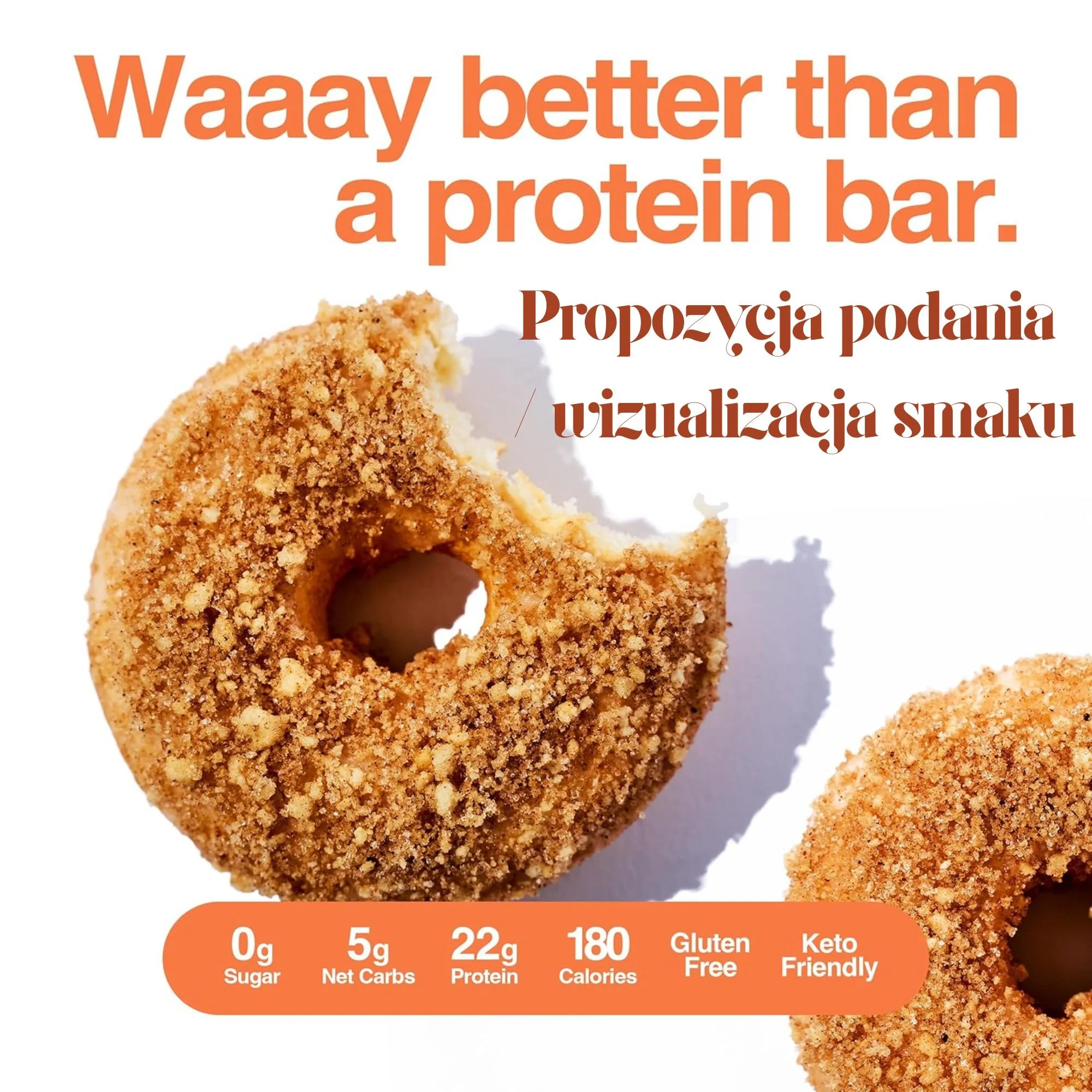 Legendary Foods Protein Donuts Cinnamon Crumble - donuty bez glutenowe 20g białka z posypką - Image 8