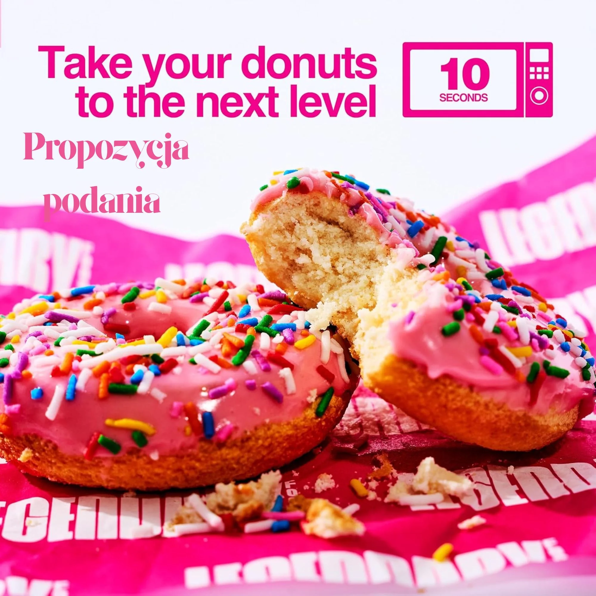 Legendary Foods Protein Donuts Pink Sprinkle - keto donuty proteinowe bez cukru i glutenu 20g białka - Image 8