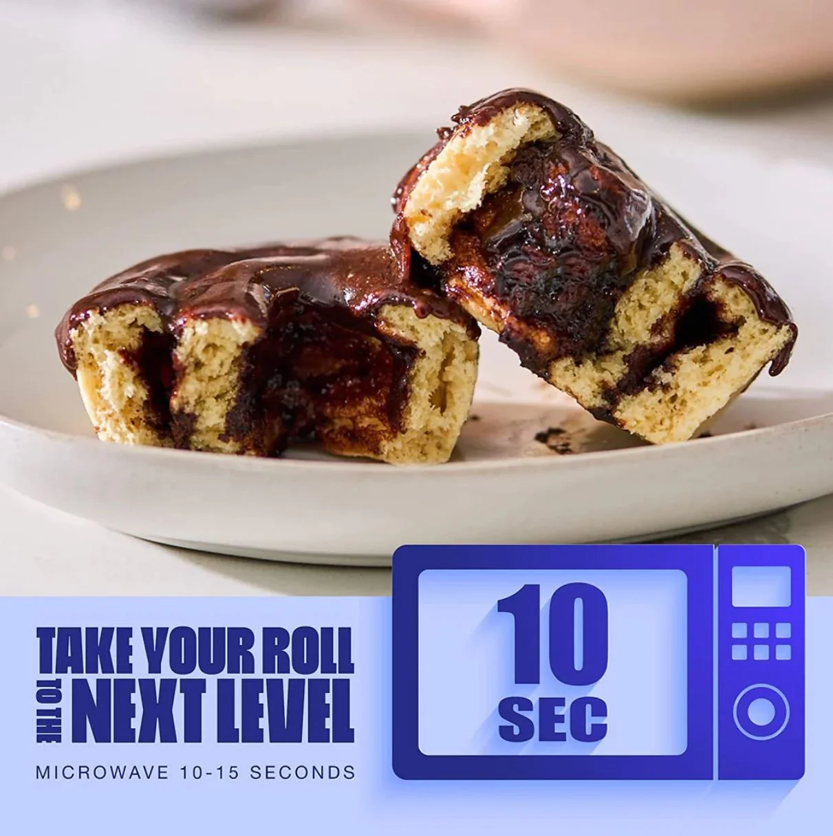 Legendary Foods Protein Sweet Roll Chocolate - proteinowe zawijane ciacho czekoladowe bez cukru 20g białka - Image 3