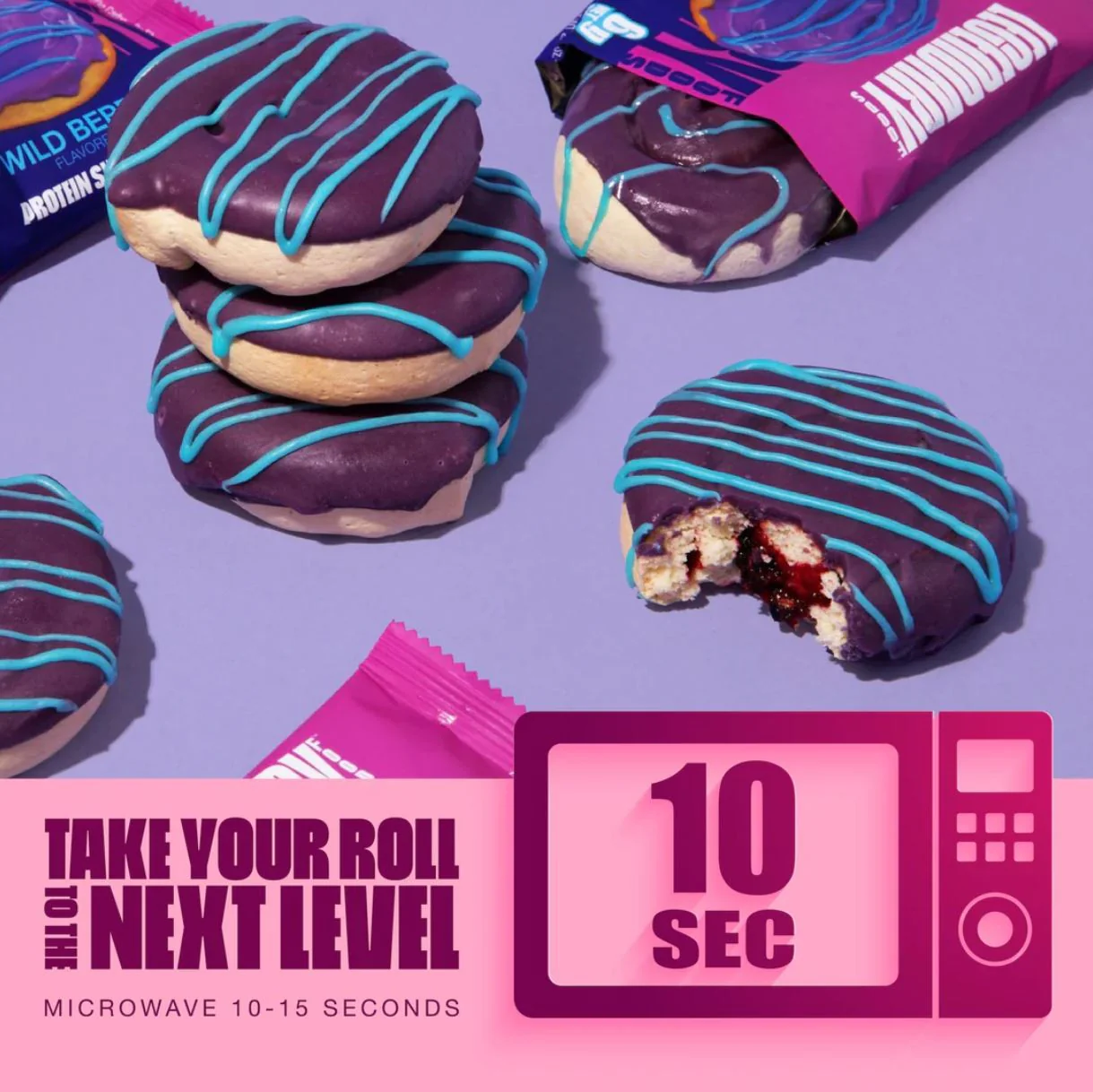 Legendary Foods Protein Sweet Roll Wild Berry - proteinowe zawijane ciacho owocowe bez cukru 20g białka - Image 3