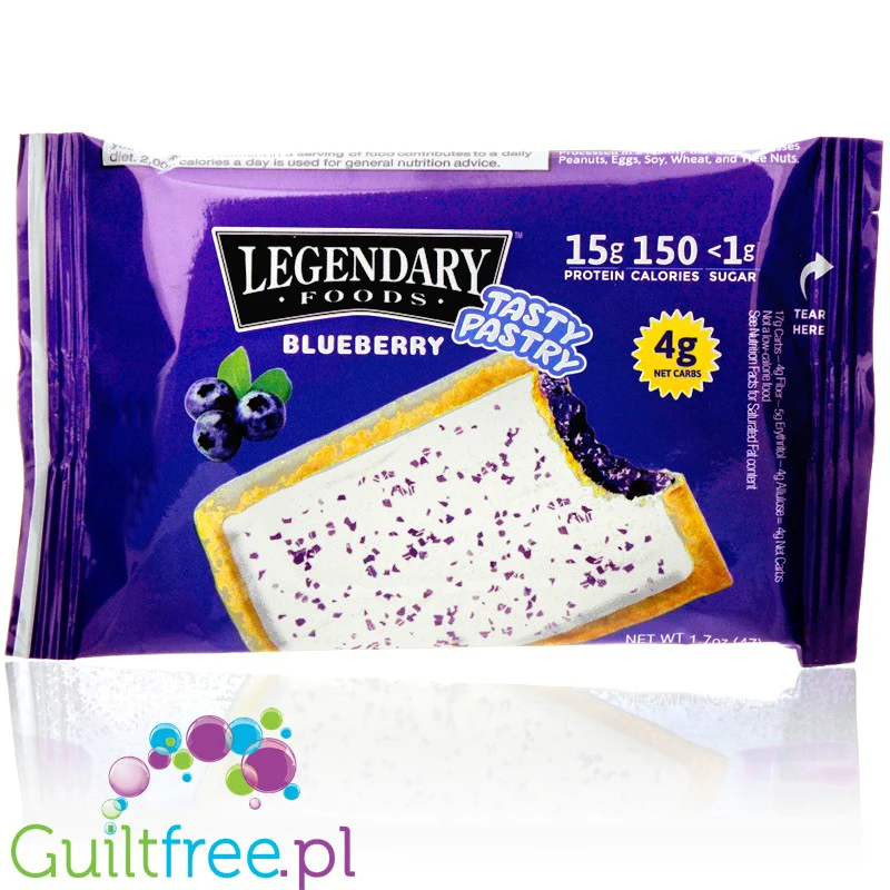 Legendary Foods Tasty Pastry Blueberry - nadziewane ciacho na ciepło bez cukru, jak Pop Tarts - Image 2