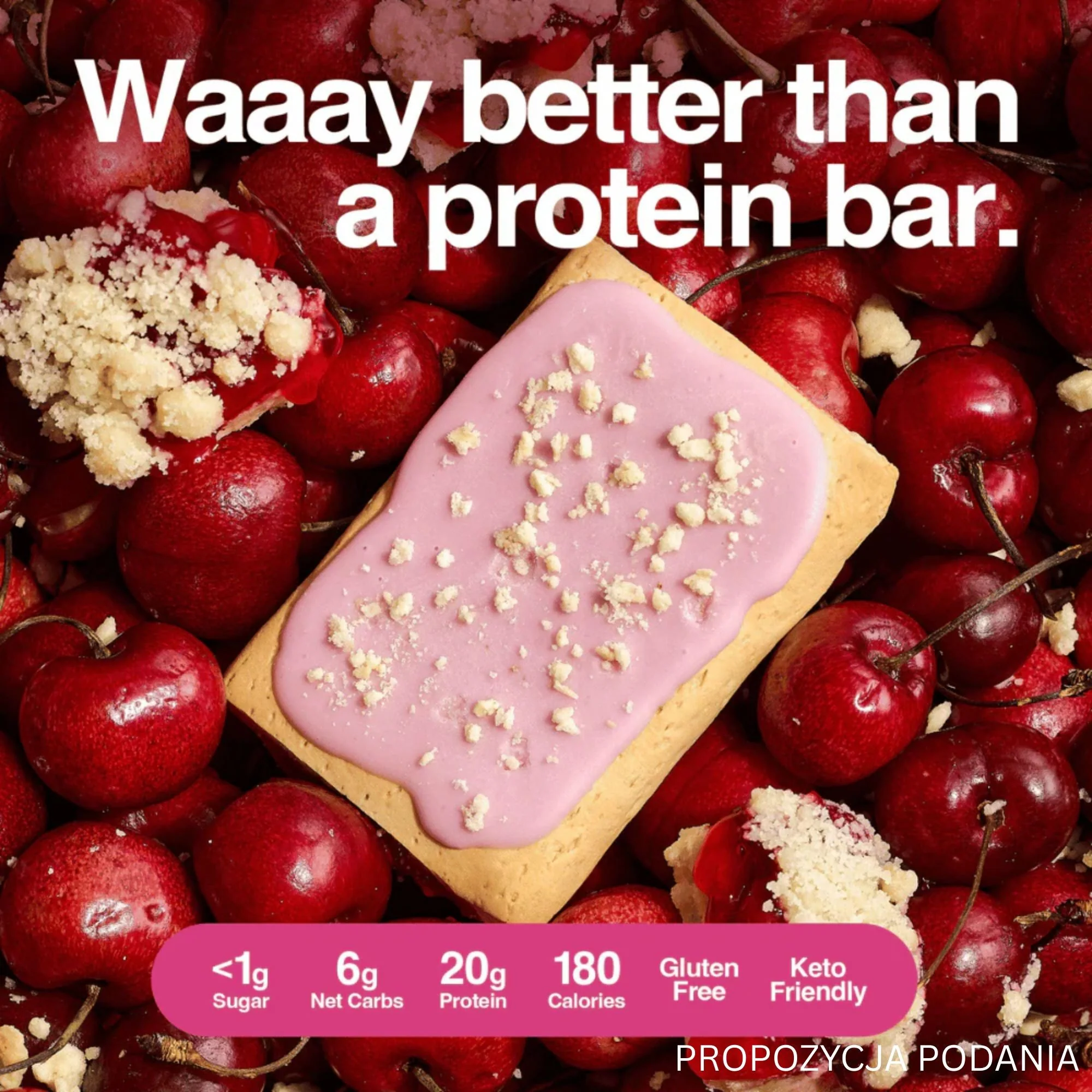 Legendary Foods Tasty Pastry Cherry Crumble - nadziewane ciacho na ciepło bez cukru, jak Pop Tarts - Image 5
