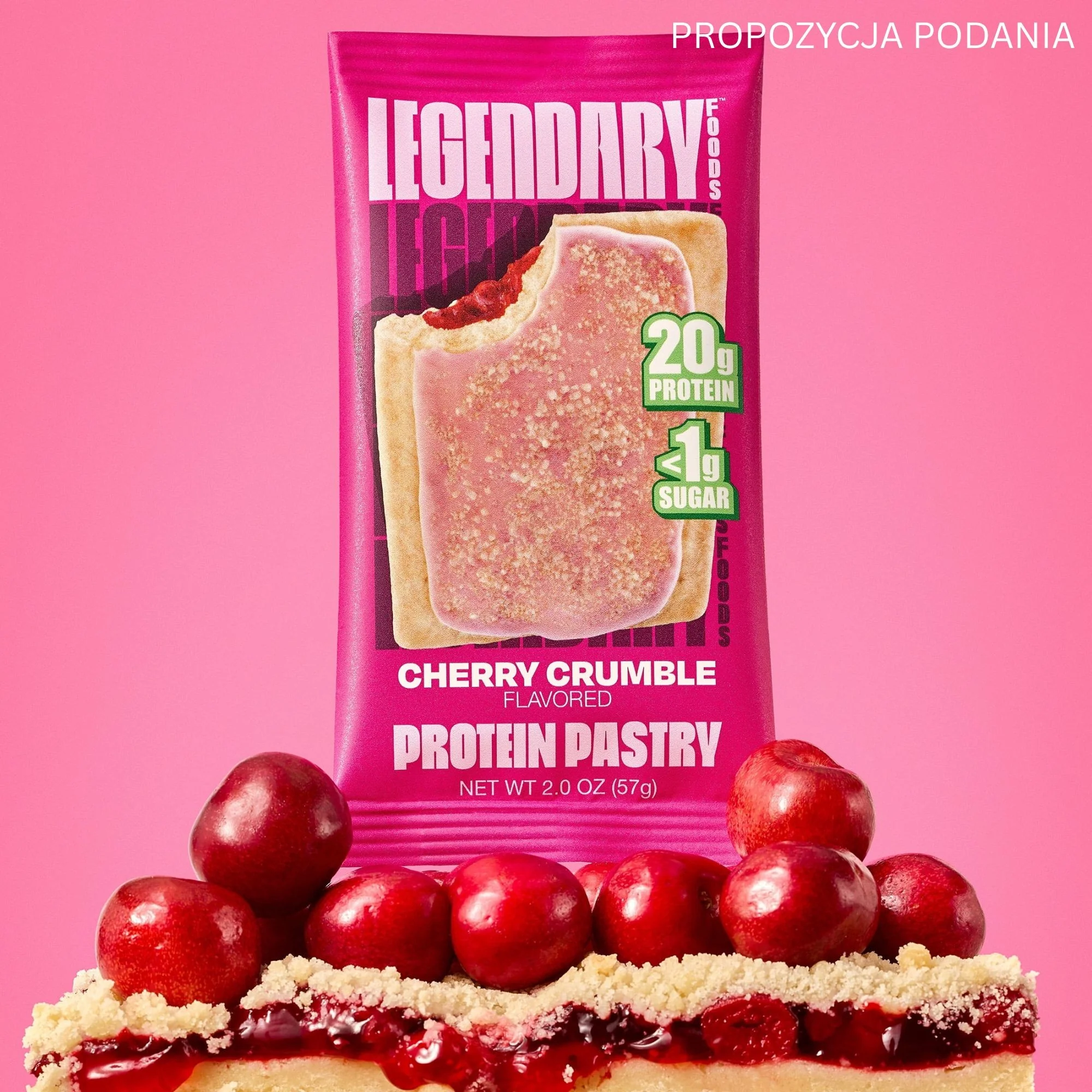 Legendary Foods Tasty Pastry Cherry Crumble - nadziewane ciacho na ciepło bez cukru, jak Pop Tarts - Image 7
