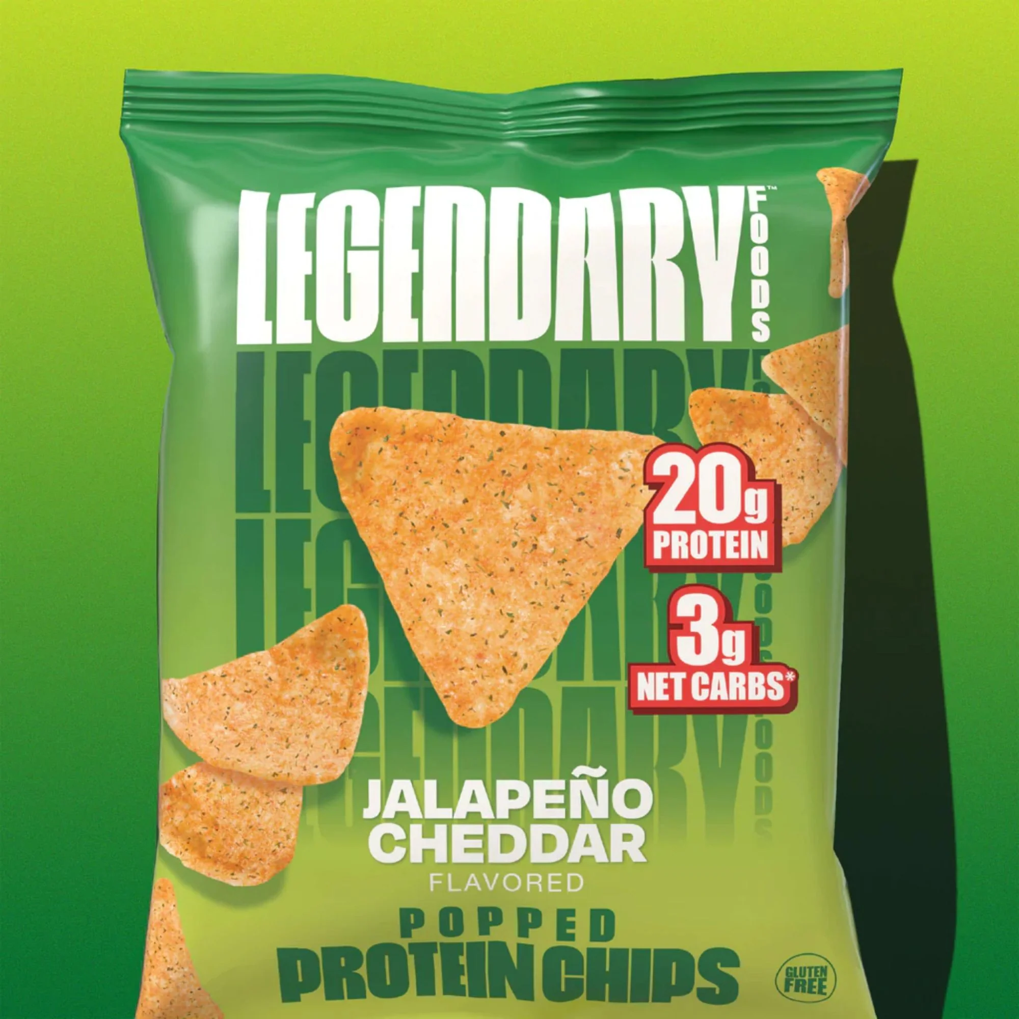 Legendary Popped Protein Chips, Jalapeno Cheddar - pikantne chipsy proteinowe 20g białka, smak Ser & Papryczka - Image 2