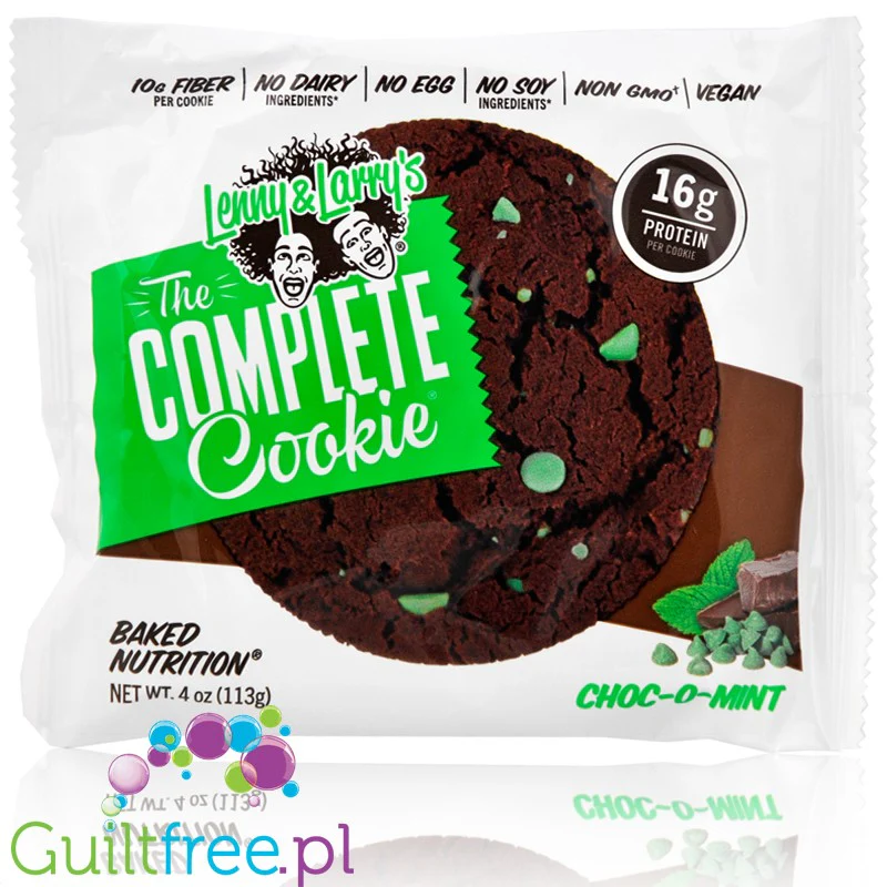 Lenny & Larry Complete Cookie Choc-O-Mint  - wegańskie ciastko białkowe Mięta & Ciemna Czekolada
