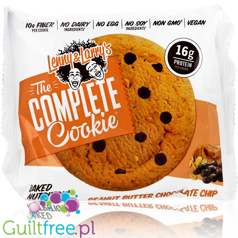 Lenny & Larry Complete Cookie, Peanut Butter & Chocolate Chip - wegańskie ciastko białkowe