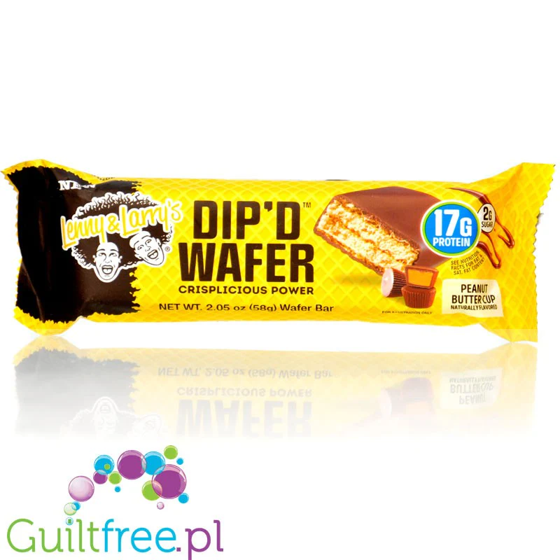 Lenny & Larry's Dip'd Wafer Peanut Butter Cup - wafelek proteinowy z kremem orzechowym w polewie czekoladowej