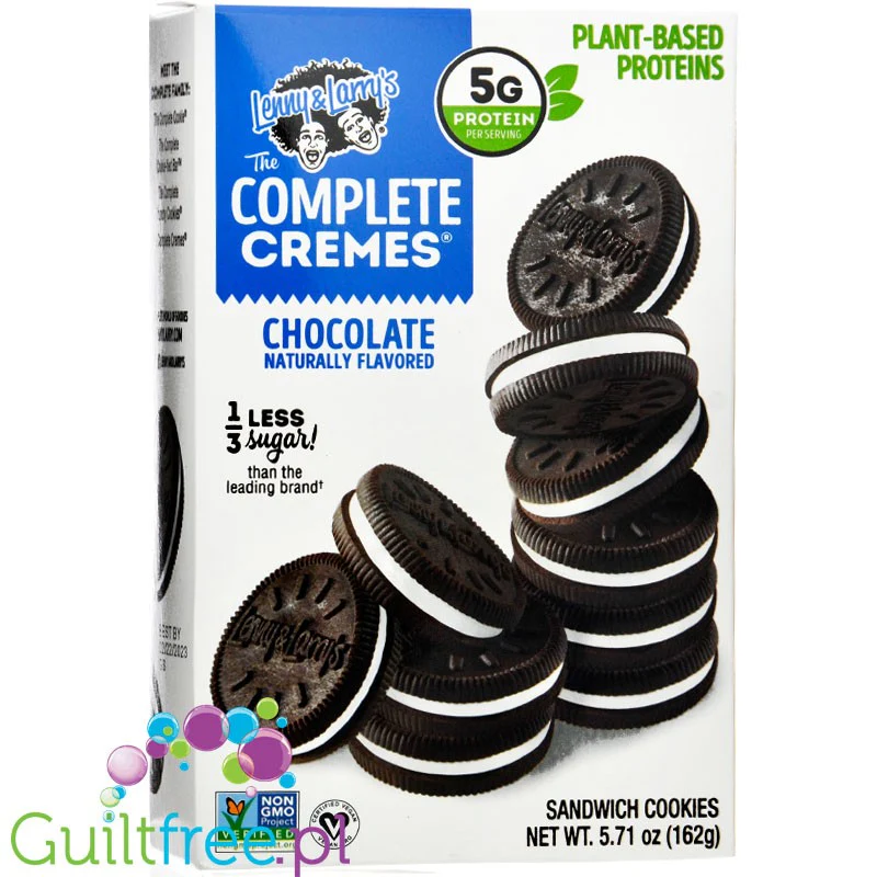 Lenny & Larry´s Complete Cremes Chocolate family pack - wegańskie ciastka proteinowe a la Oreo 30% mniej cukru