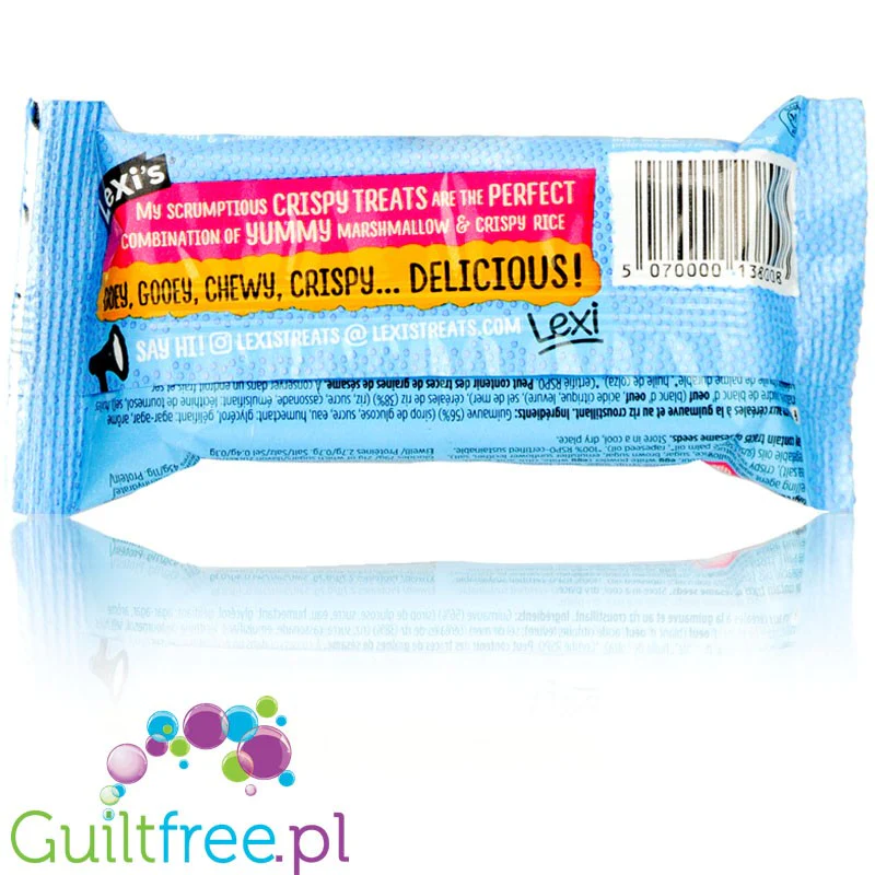 Lexi's Crispy Treat Marshmallow Bliss 99kcal - batonik ryżowy z piankami marshmallow - Image 3
