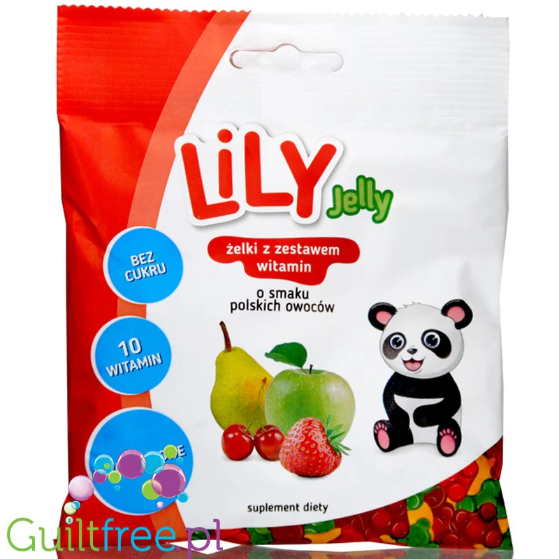 LiLY żelki bez cukru z witaminami o smaku polskich owoców
