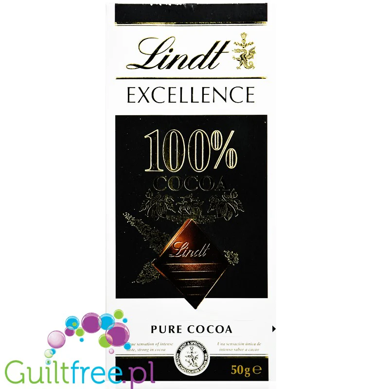 Lindt Excellence 100% - włoska ciemna czekolada 100% bez dodatków