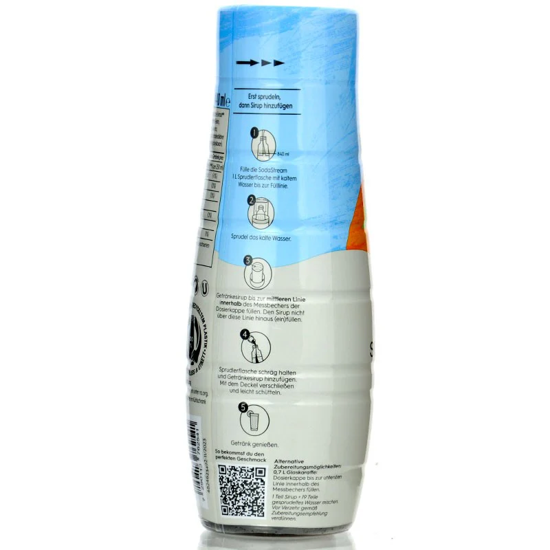 Lipton Peach SodaStream No Sugar - syrop & koncentrat do wody bez cukru i kalorii 440ml, brzoskwiniowa mrożona herbata - Image 3