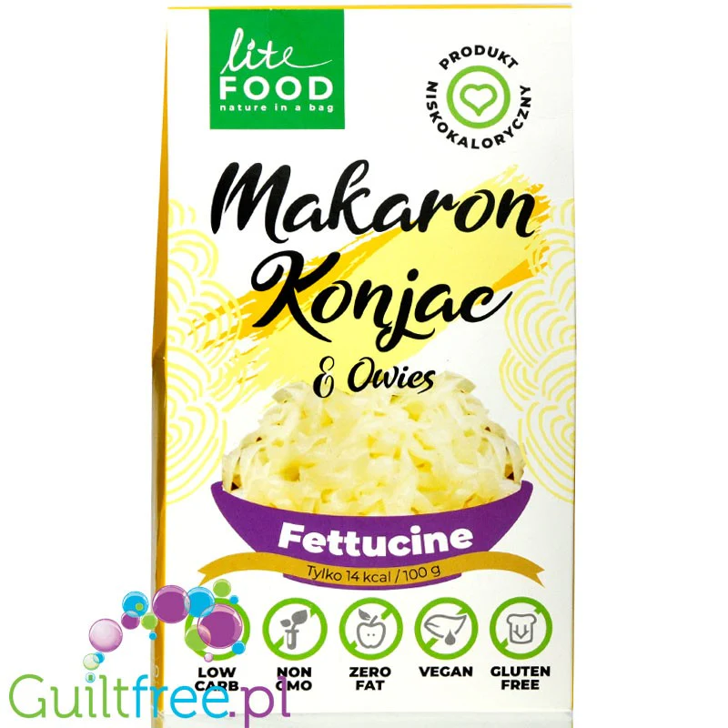 LiteFOOD Makaron Konjac & Owies Fettucine 300g (kartonik)