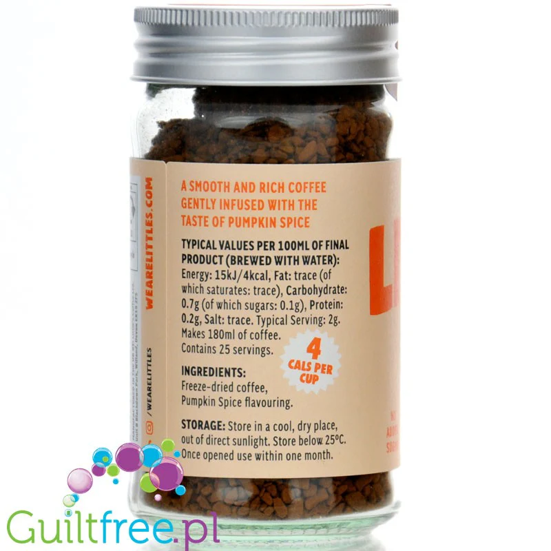 Little's Pumpkin Spice - liofilizowana, aromatyzowana kawa instant 4kcal, Edycja Limitowana - Image 2