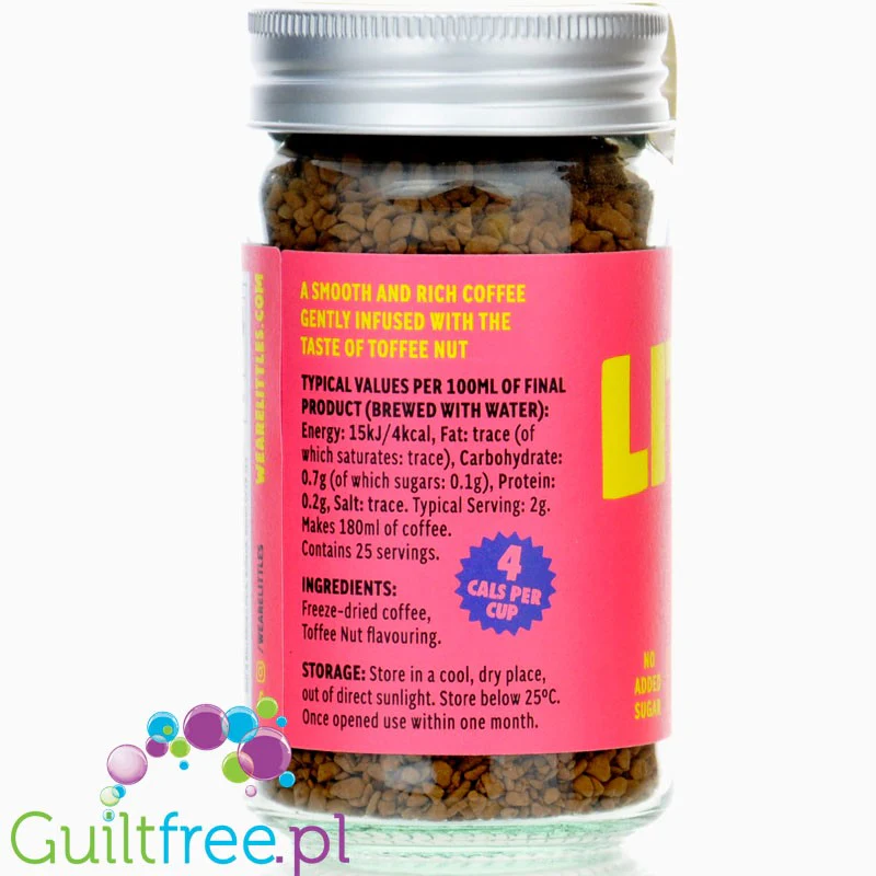 Little's Toffee Nut - liofilizowana, aromatyzowana kawa instant 4kcal - Image 2