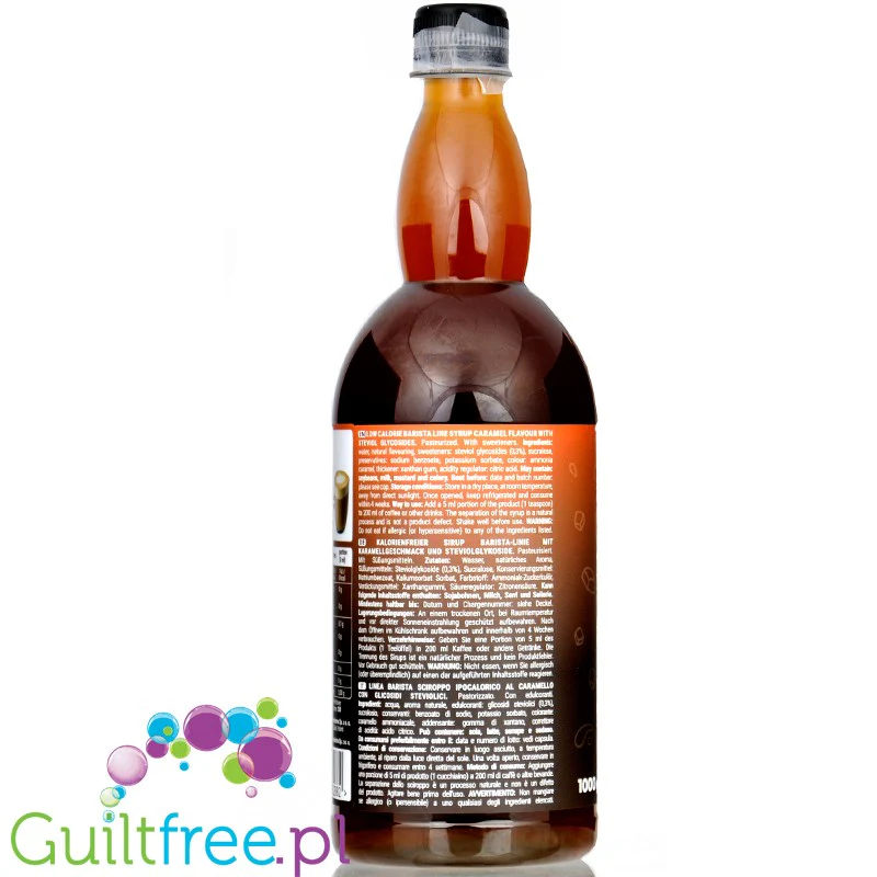 Locco Zero Calorie Barista Caramel 1L - karmelowy syrop zero kalorii bez cukru do kawy i deserów - Image 2