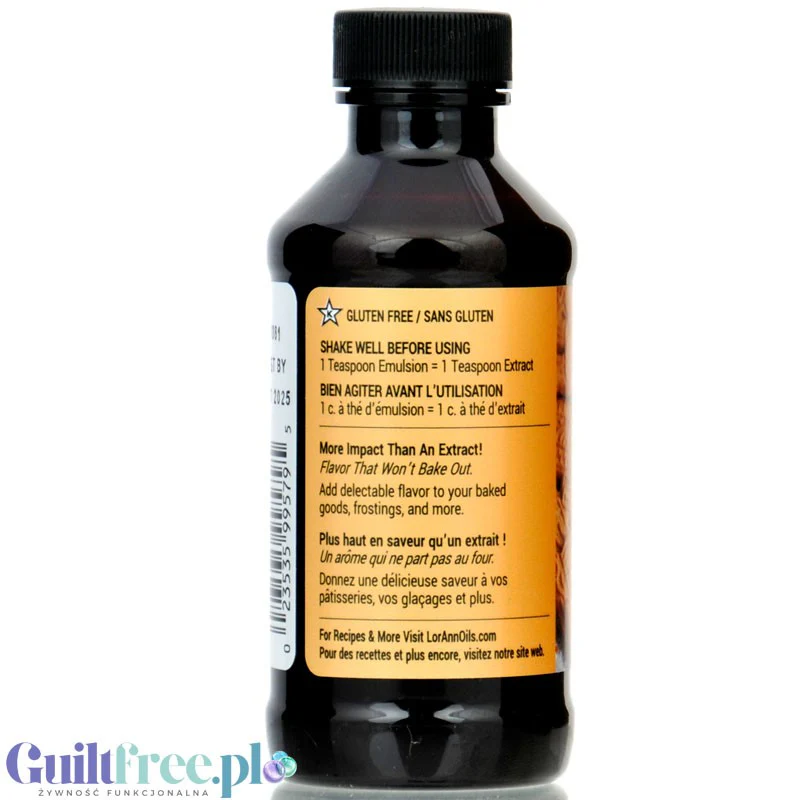 LorAnn Oils Bakery Emulsion, Cookie Butter profesjonalna emulsja aromatyczna bez tłuszczu, Maślane Ciastko 118ml - Image 3