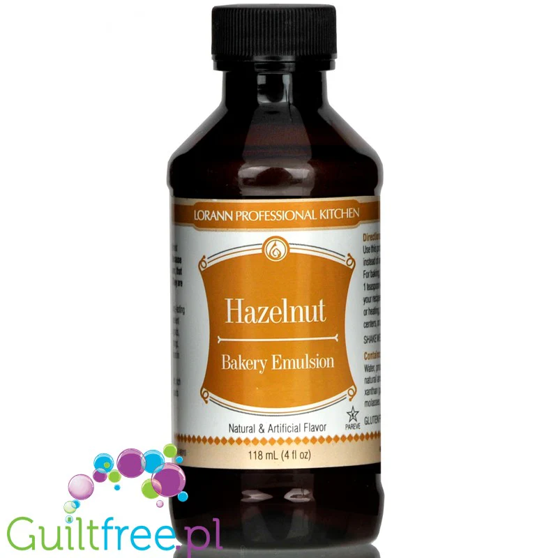 LorAnn Oils Bakery Emulsion, Hazelnut profesjonalna emulsja aromatyczna bez tłuszczu
