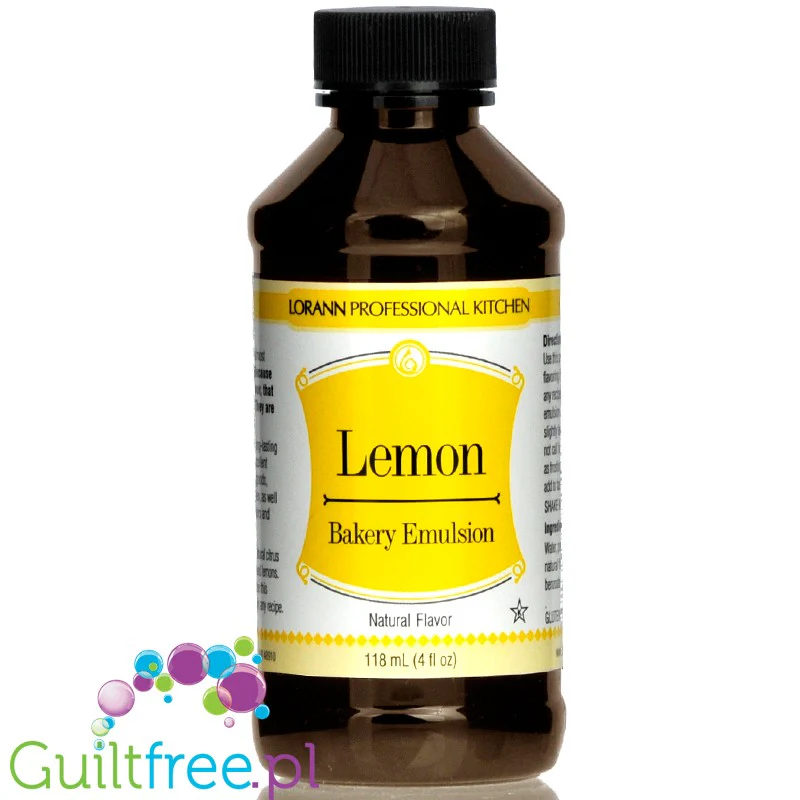 LorAnn Oils Bakery Emulsion, Lemon -  profesjonalna emulsja aromatyczna bez tłuszczu