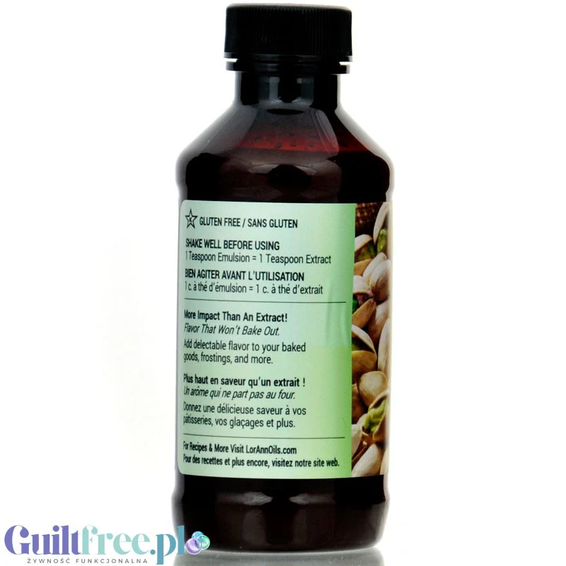 LorAnn Oils Bakery Emulsion, Pistachio profesjonalna emulsja aromatyczna bez tłuszczu, Pistacja 118ml - Image 3