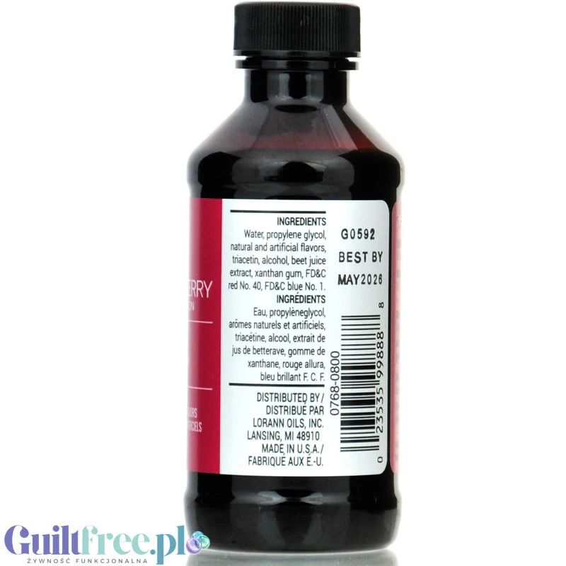 LorAnn Oils Bakery Emulsion, Strawberry profesjonalna emulsja aromatyczna bez tłuszczu, Truskawka 118ml - Image 2