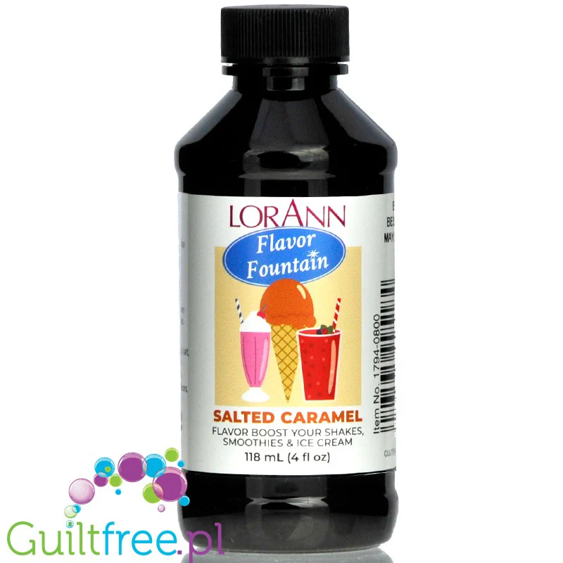 LorAnn's Flavor Fountain Salted Caramel 118ml - aromat do szejków i lodów