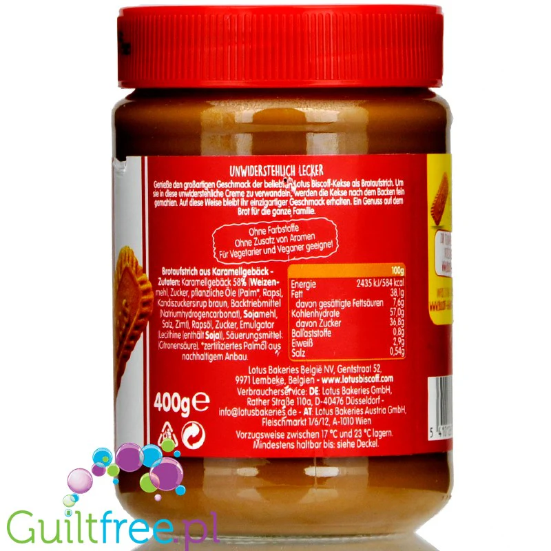 Lotus Biscoff Creme 400g - belgijski krem herbatnikowy speculoos (CHEAT MEAL) - Image 3