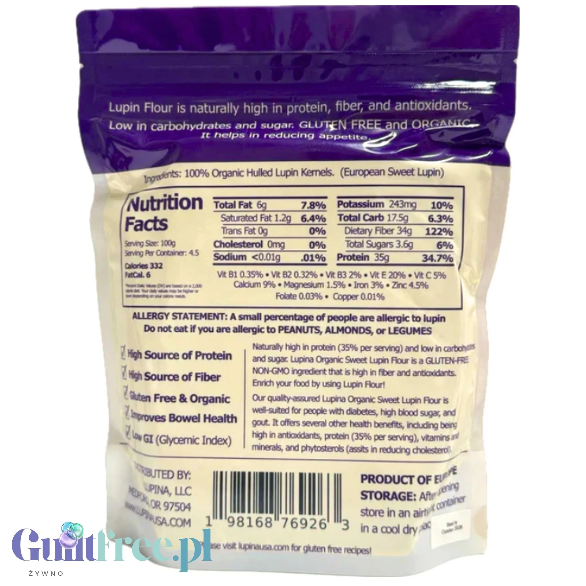 Lupina australijska odtłuszczona mąka łubinowa 246kcal - Image 6
