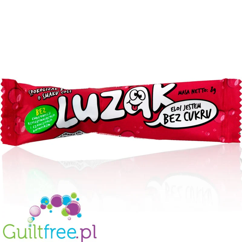 Luzak Cola lizak bez cukru ze stewią