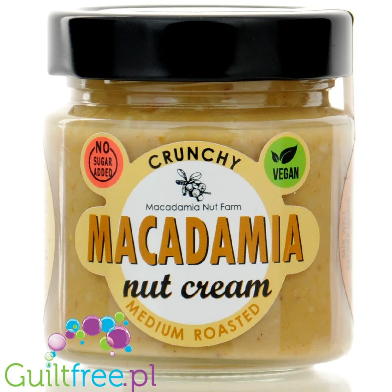 Macadamia Nut Farm Crunchy Medium Roasted Macadamia Nut Cream - krem z prażonych orzechów makadamia 100%