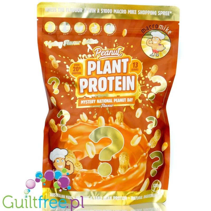 Macro Mike Peanut Plant Protein, Peanut Butter Brownie - wegańska turbo kremowa odżywka
