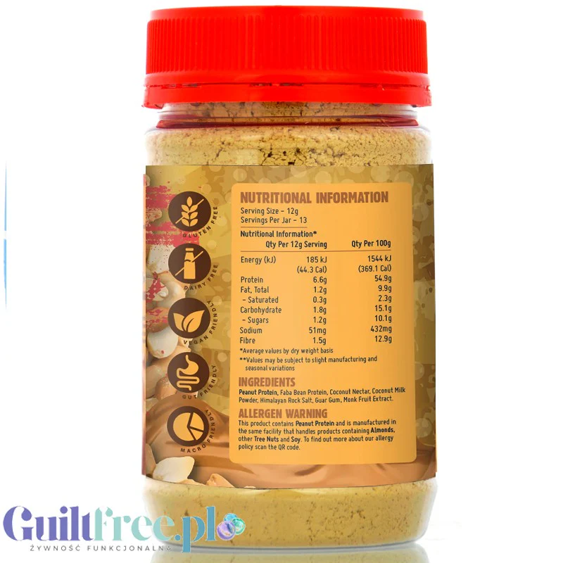 Macro Mike Peanut Powder Original - wegańskie proteinowe masło orzechowe w proszku 46g białka - Image 2